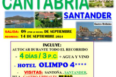 2024-09. Cantabria – Bilbao. Del 8 (por la noche) al 14 de Septiembre de 2024