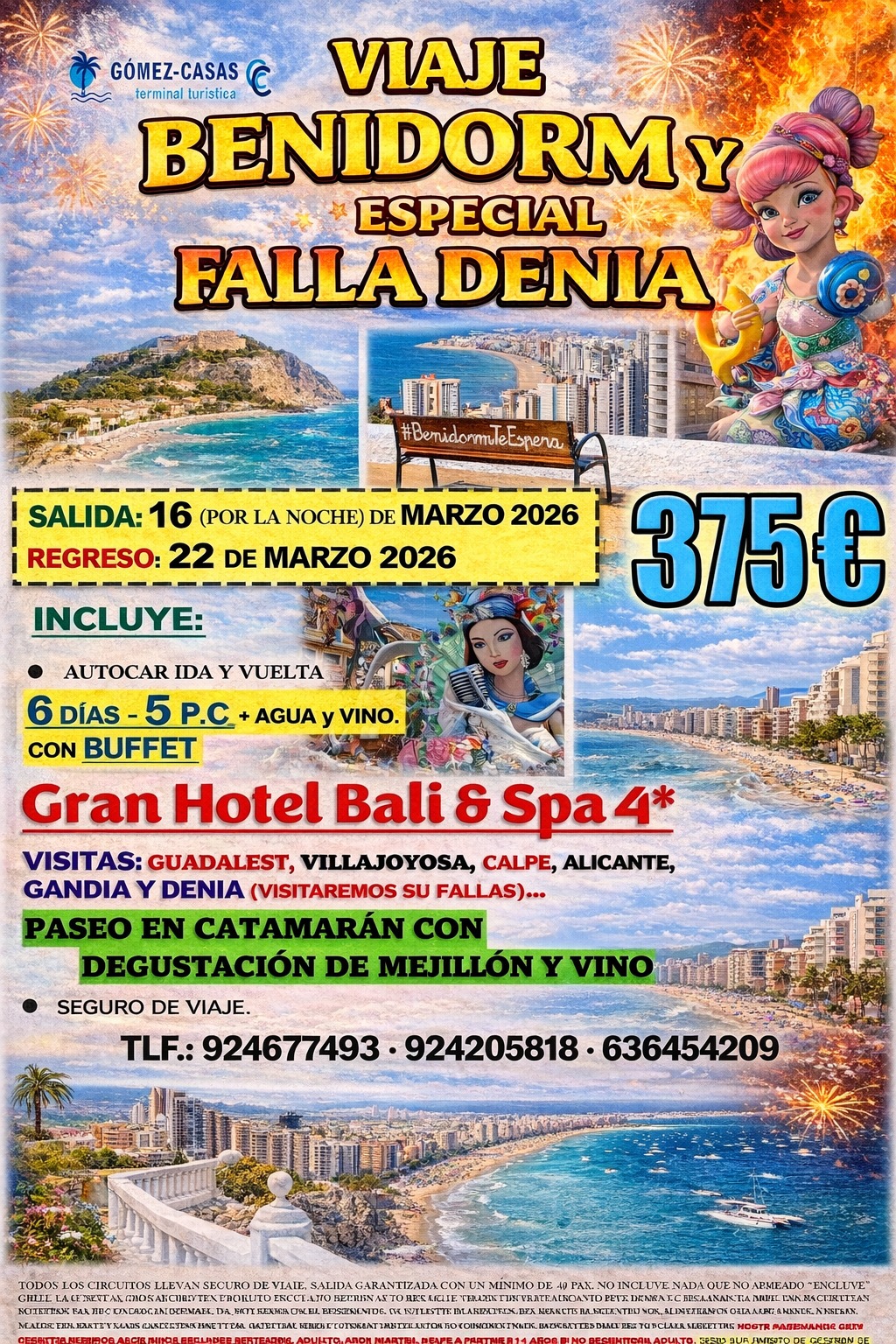 BENIDORM 16 AL 22 DE MARZO 2026