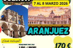 CUENCA Y ARANJUEZ DEL 7 AL 8 DE MARZO DE 2026