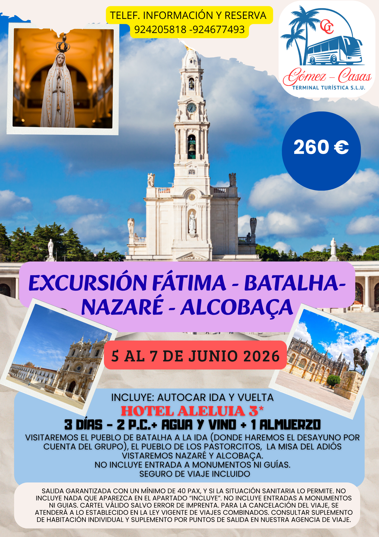 FATIMA 5 AL 7 DE JUNIO 2026