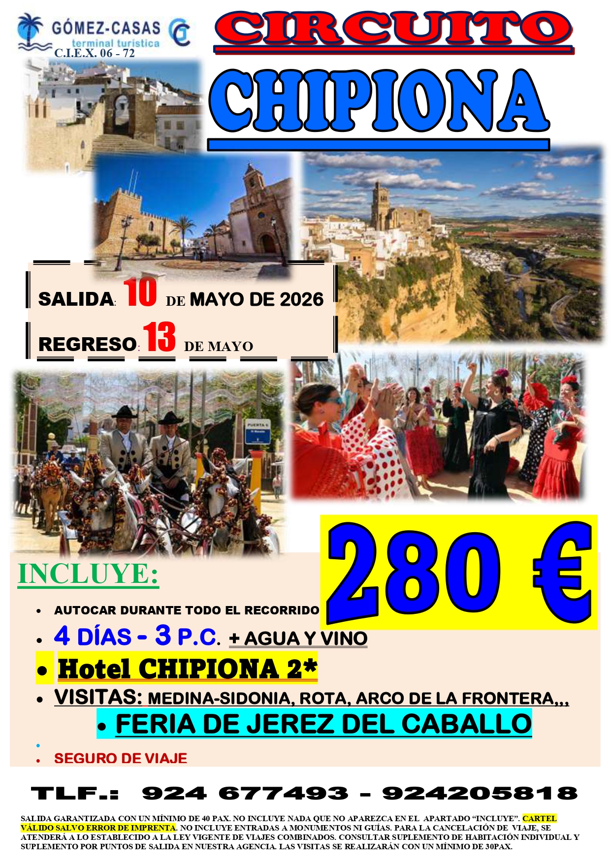 CHIPIONA DEL 10 AL 13 DE MAYO DE 2026