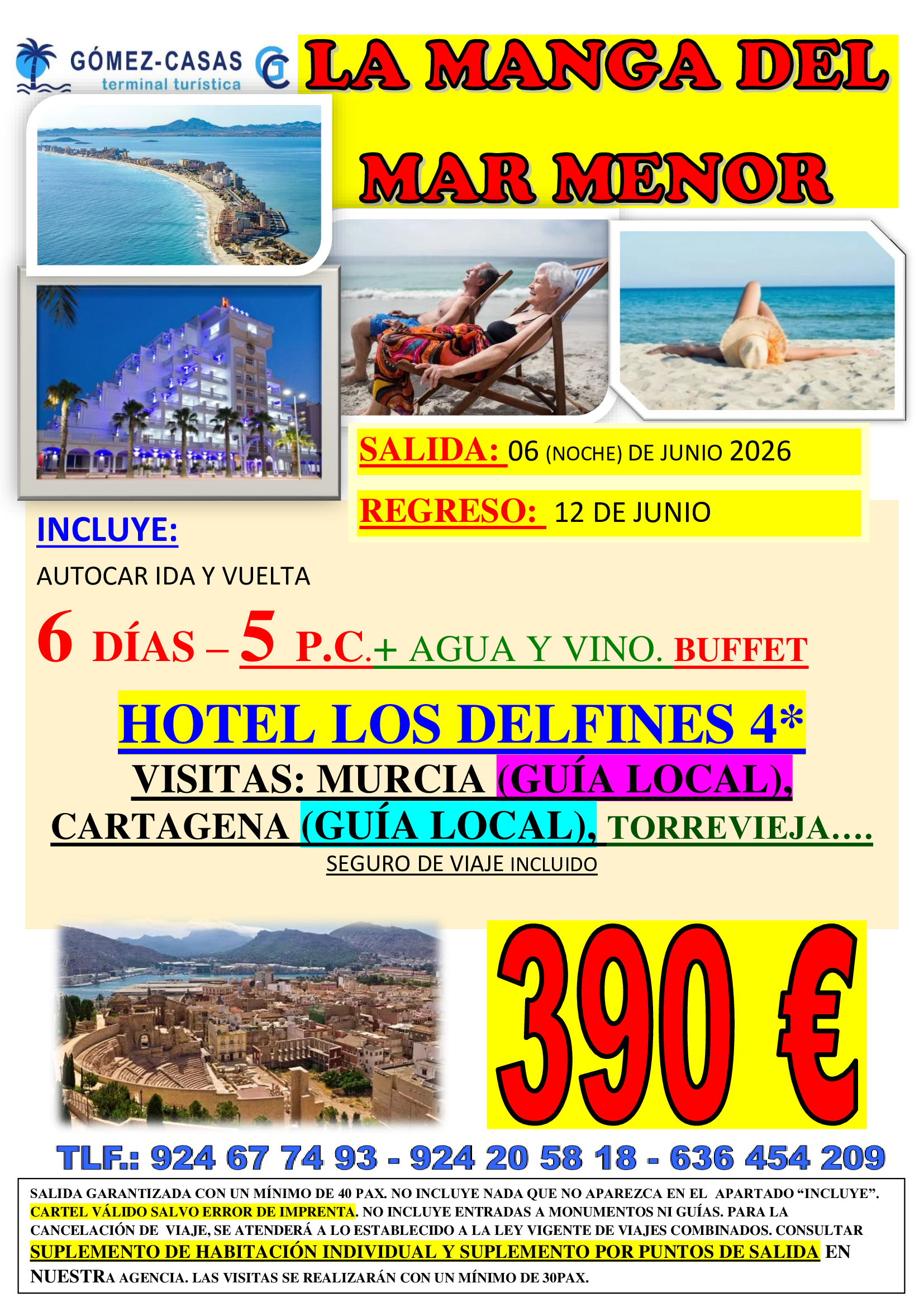 LA MANGA DEL MAR MENOR DEL 6 AL 12 DE JUNIO DE 2026