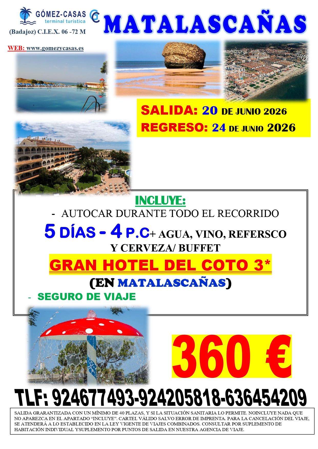 MATALASCAÑAS DEL 20 AL 24 DE JUNIO DE 2026