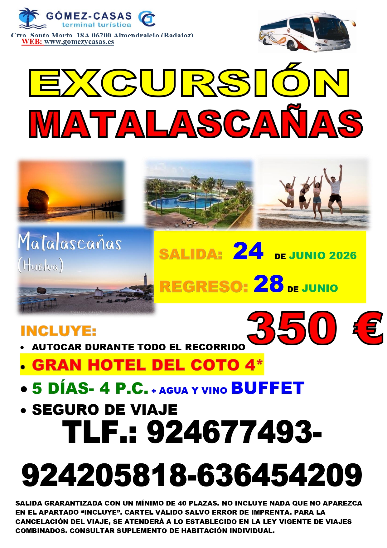 MATALASCAÑAS DEL 24 AL 28 DE JUNIO DE 2026