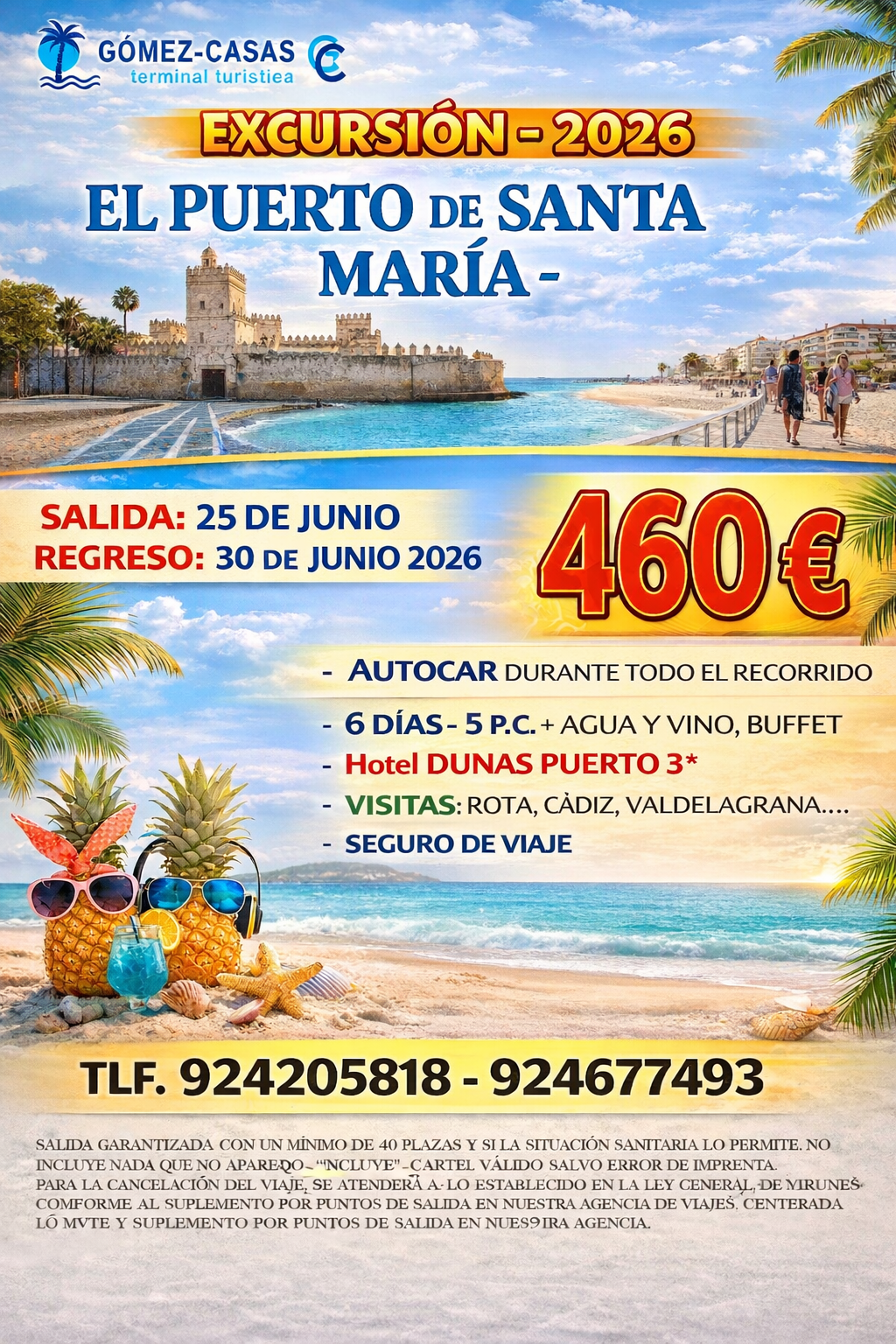 PUERTO SANTA MARIA DEL 25 AL 30 DE JUNIO DE 2026