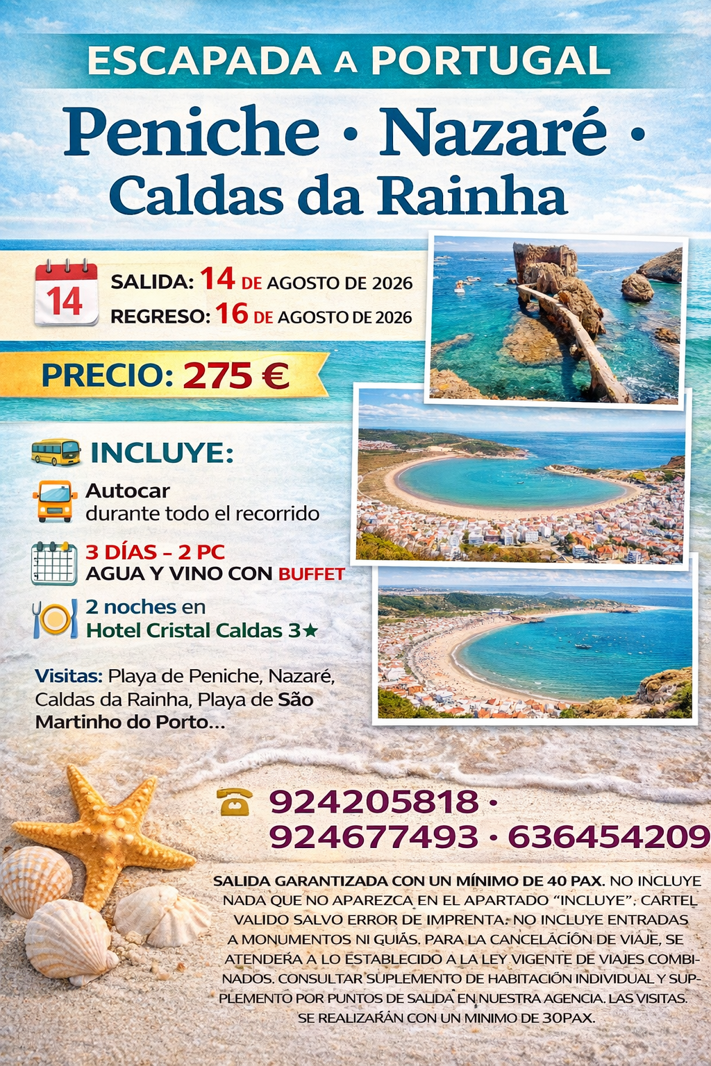 CALDAS DA RAINHA DEL 14 AL 16 DE AGOSTO