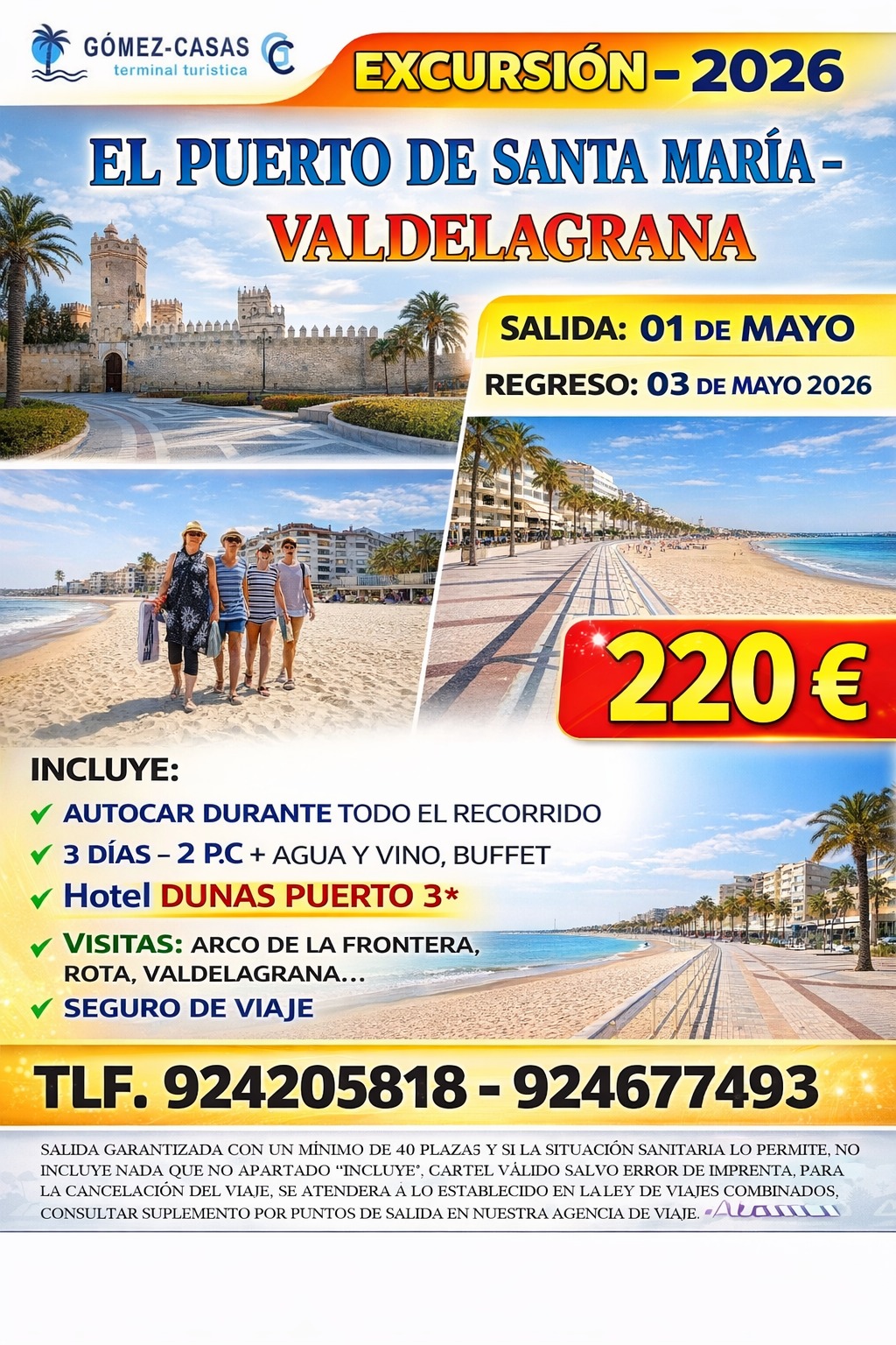 PUERTO SANTA MARÍA DEL 1 AL 3 DE MAYO DE 2026