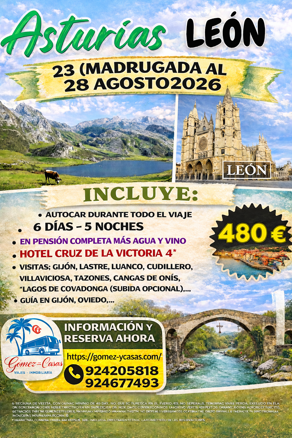 ASTURIAS DEL 23 AL 28 DE AGOSTO DE 2026