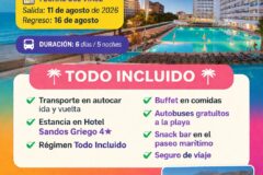 TORREMOLINOS DEL 11 AL 16 AGOSTO 2026 (FERIA DE LA PIEDAD)