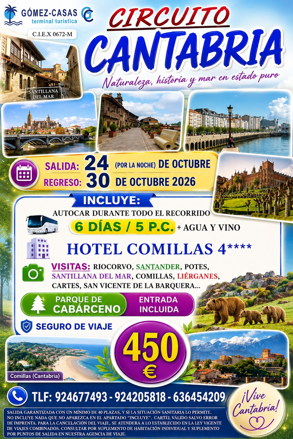CANTABRIA DEL 24 AL 30 DE OCTUBRE DE 2026