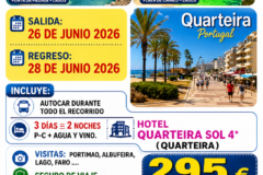 ALGARVE DEL 26 AL 28 DE JUNIO DE 2026