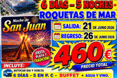 ALMERÍA – ROQUETAS DE MAR DEL 21 AL 26 DE JUNIO DE 2026