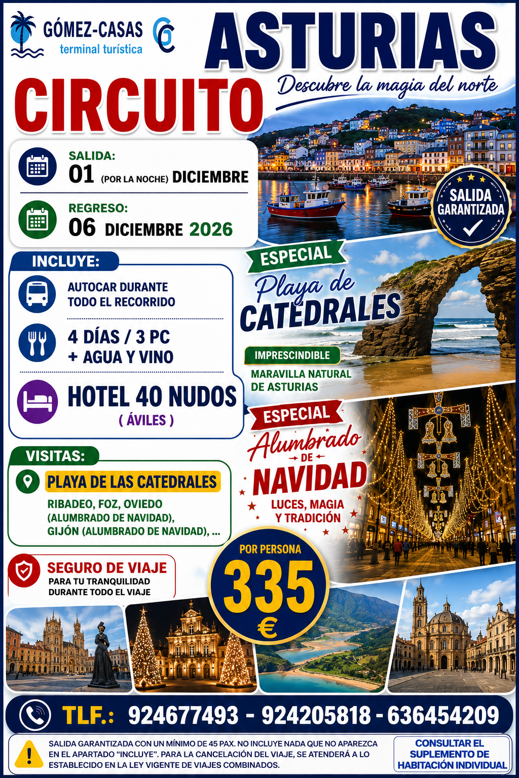 ASTURIAS DEL 1 AL 6 DE DICIEMBRE DE 2026