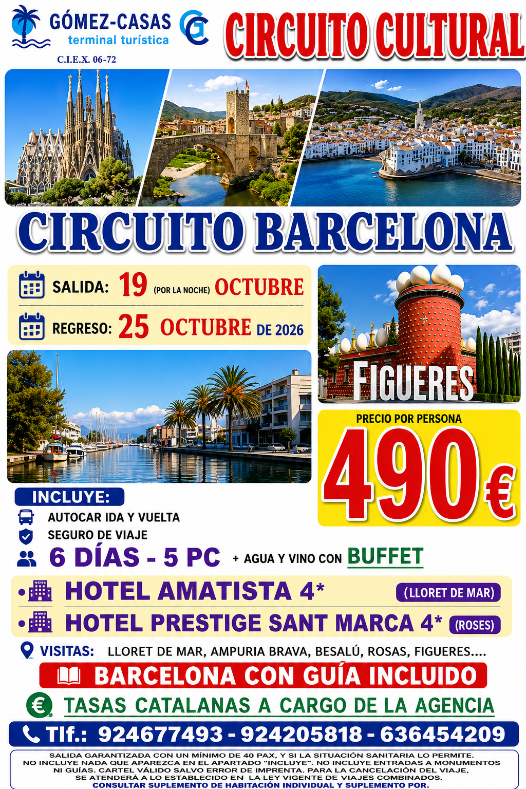 BARCELONA DEL 19 AL 25 DE OCTUBRE DE 2026