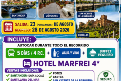 CANTABRIA DEL 23 AL 28 DE AGOSTO DE 2026