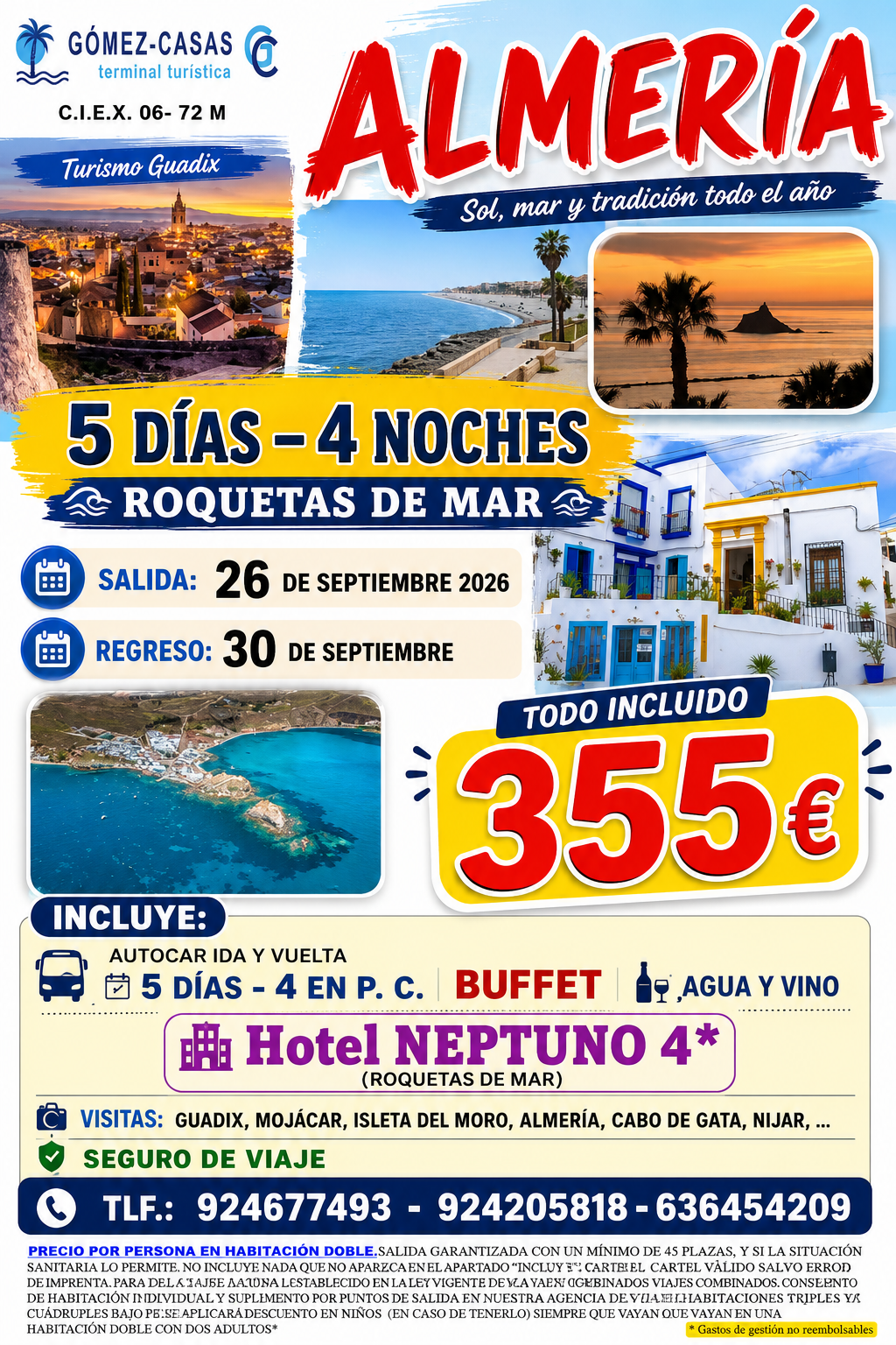 ALMERÍA DEL 26 AL 30 DE SEPTIEMBRE