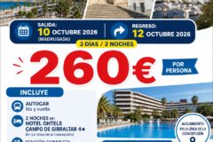 GIBRALTAR Y PUEBLOS BLANCOS DEL 10 AL 12 DE OCTUBRE