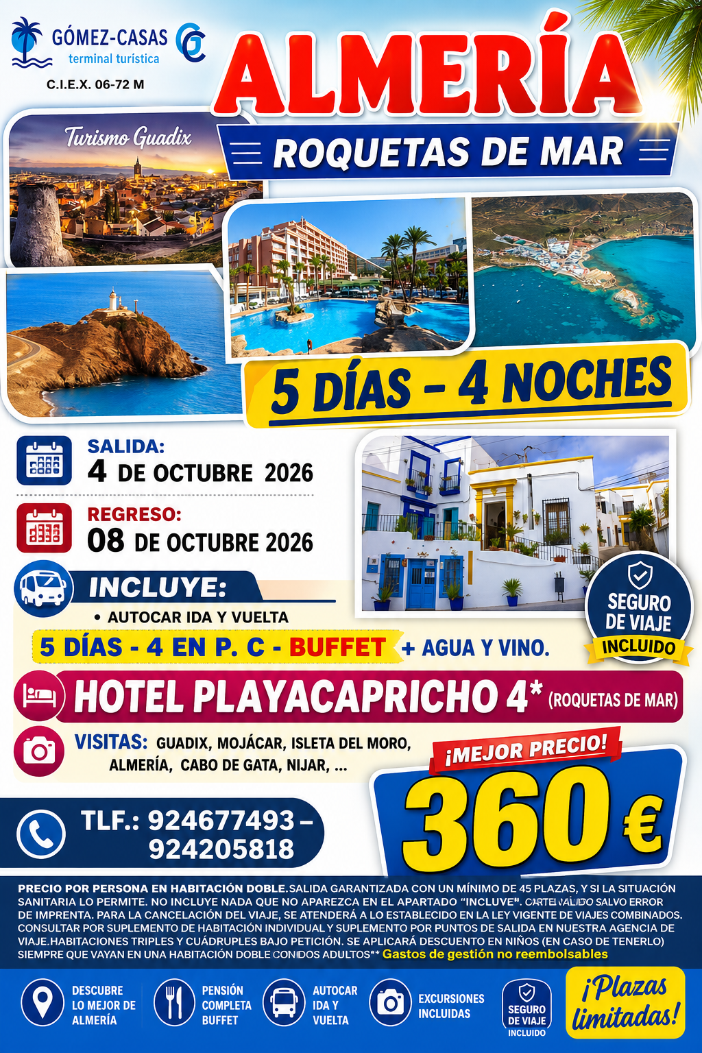 ALMERIA DEL 4 AL 8 DE OCTUBRE