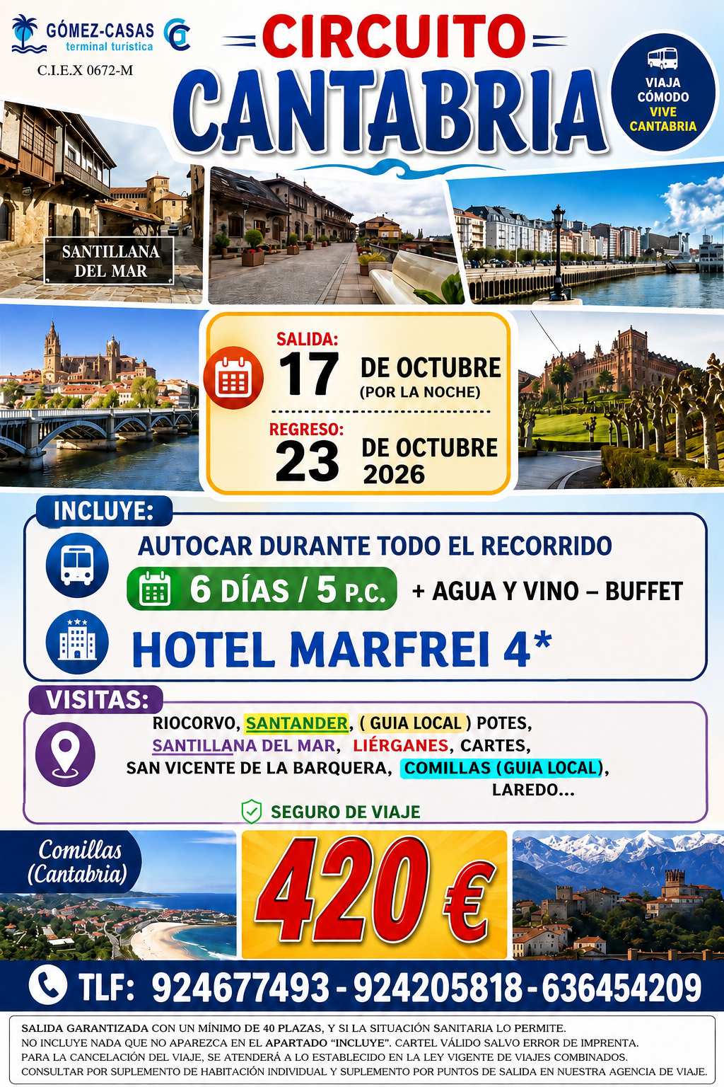 CANTABRIA DEL 17 AL 23 DE OCTUBRE