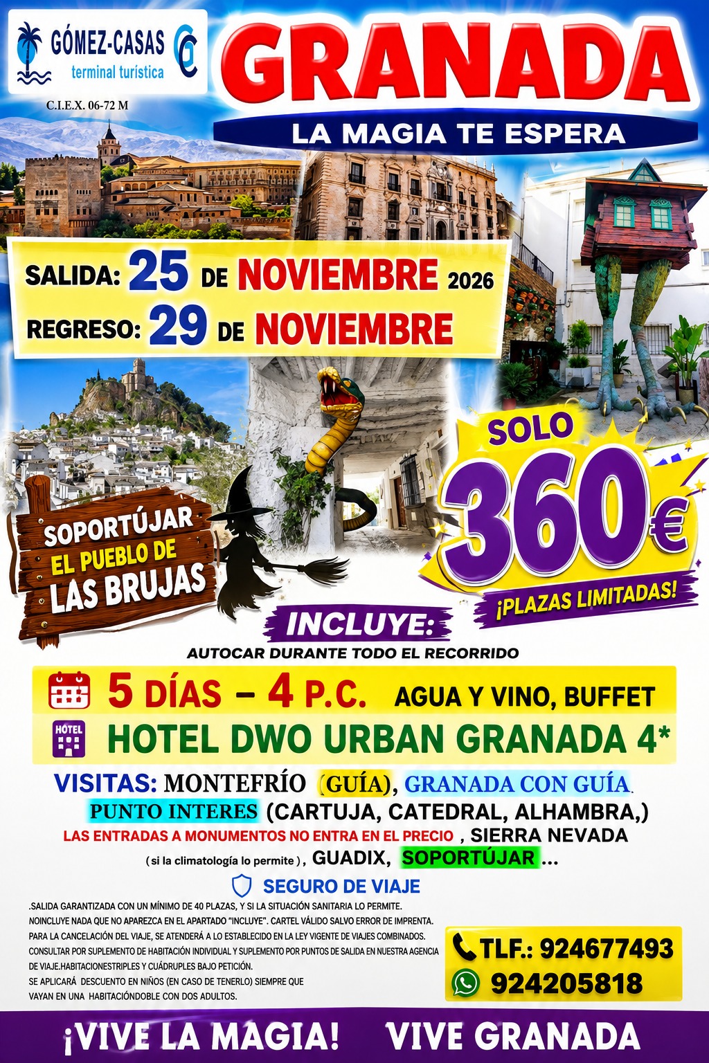 GRANADA DEL 25 AL 29 DE NOVIEMBRE