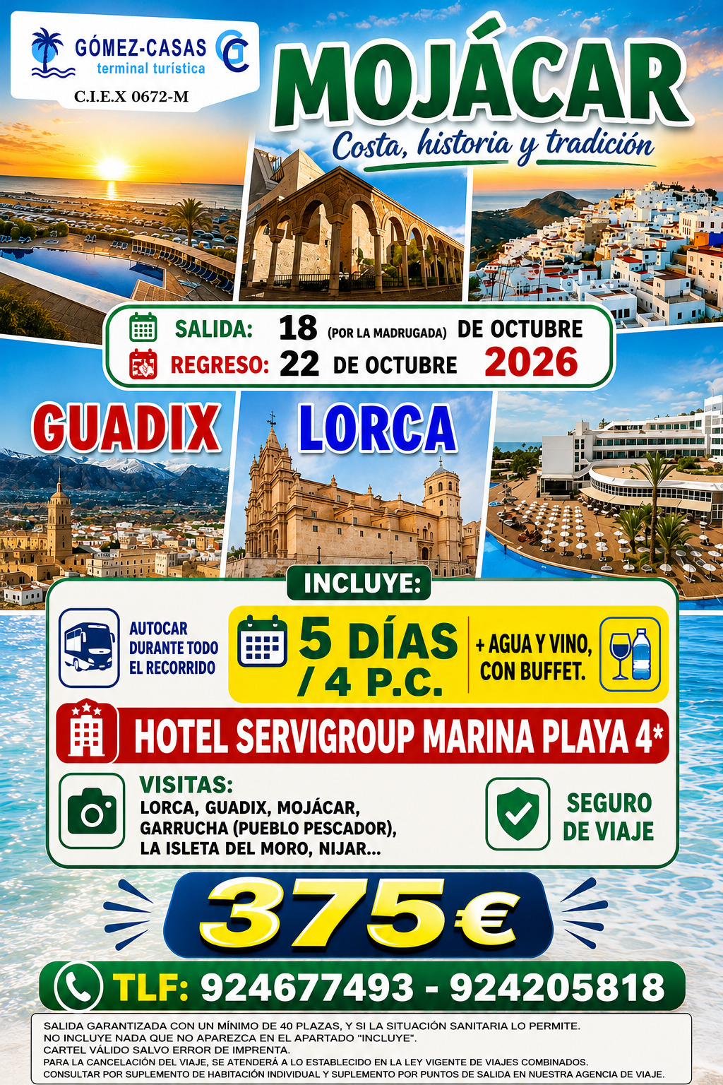 MOJACAR DEL 18 AL 22 DE OCTUBRE