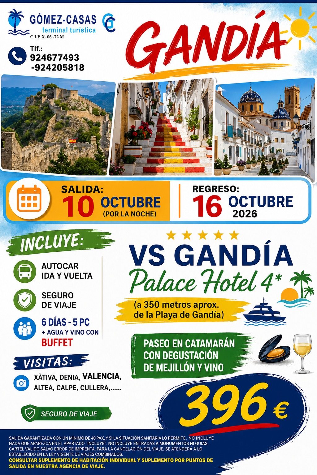 GANDÍA DEL 10 AL 16 DE OCTUBRE