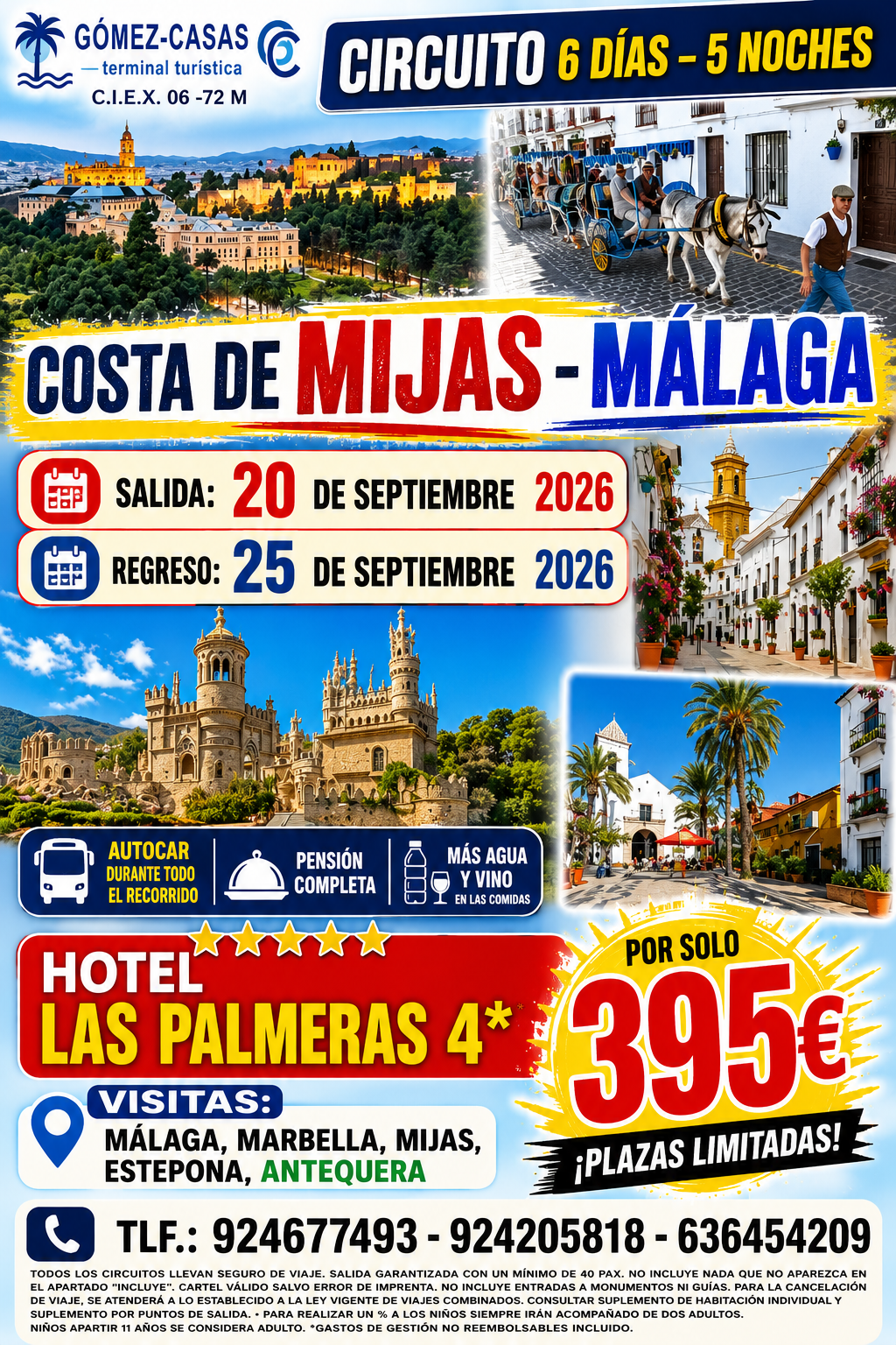 COSTA MIJAS – MÁLAGA DEL 20 AL 25 DE SEPTIEMBRE