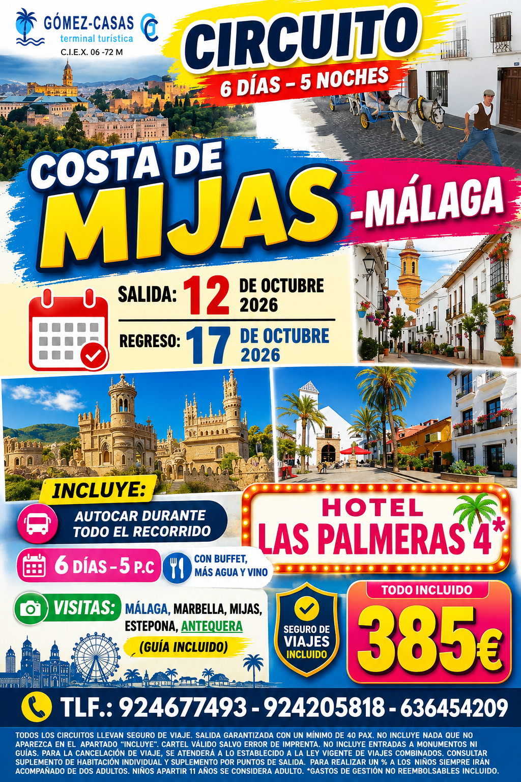 COSTA MIJAS DEL 12 AL 17 DE OCUTBRE