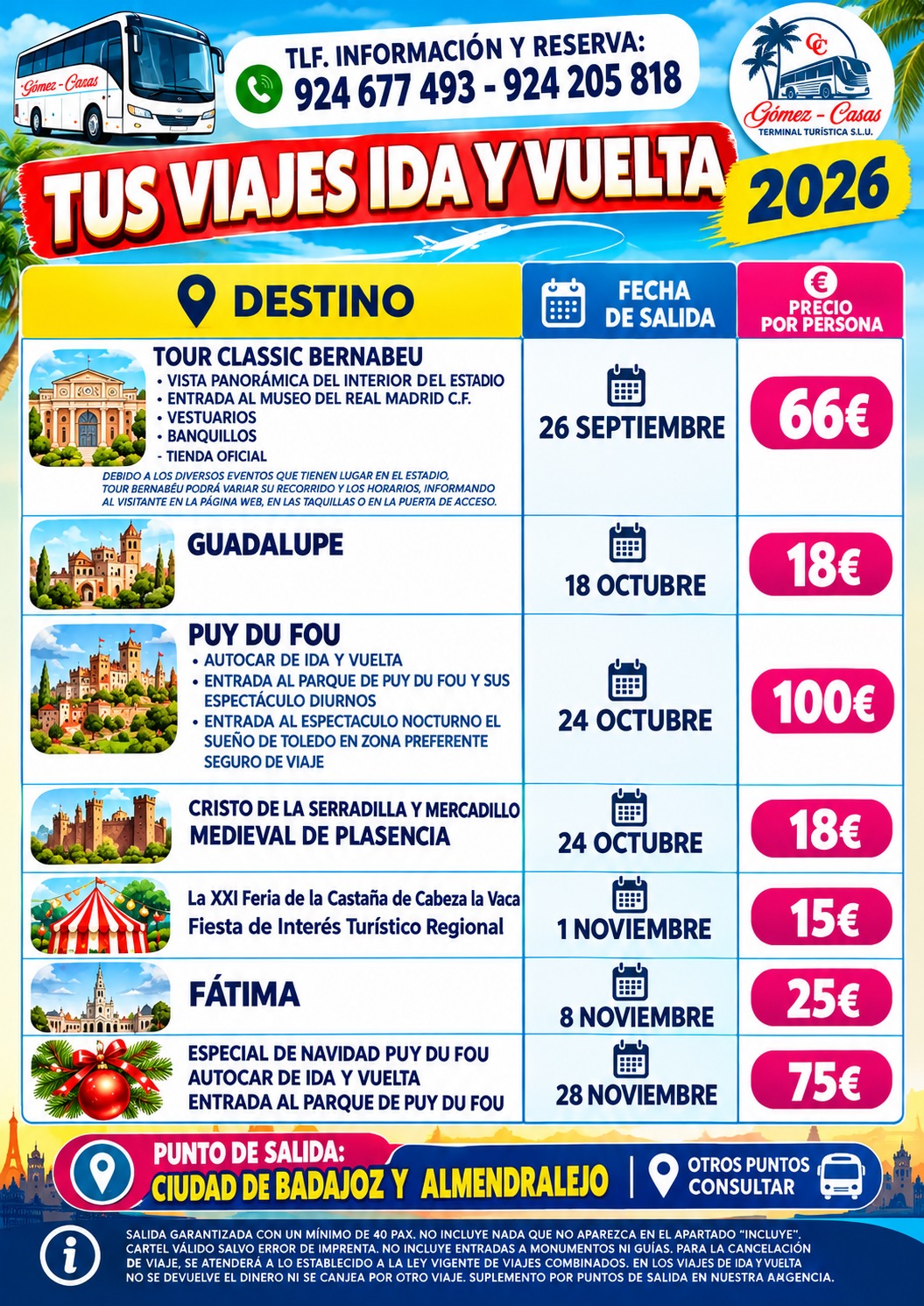 VIAJES IDA Y VUELTA