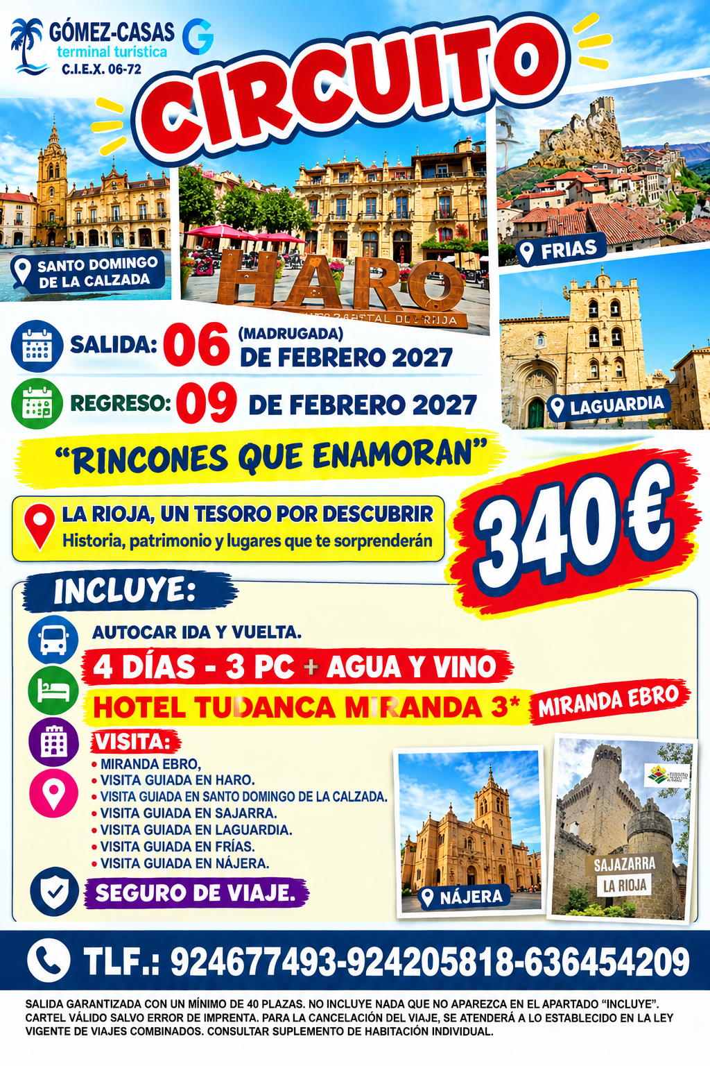 HARO – RIOJA DEL 6 AL 9 DE FEBRERO DE 2027 (ESPECIAL CARNAVAL)