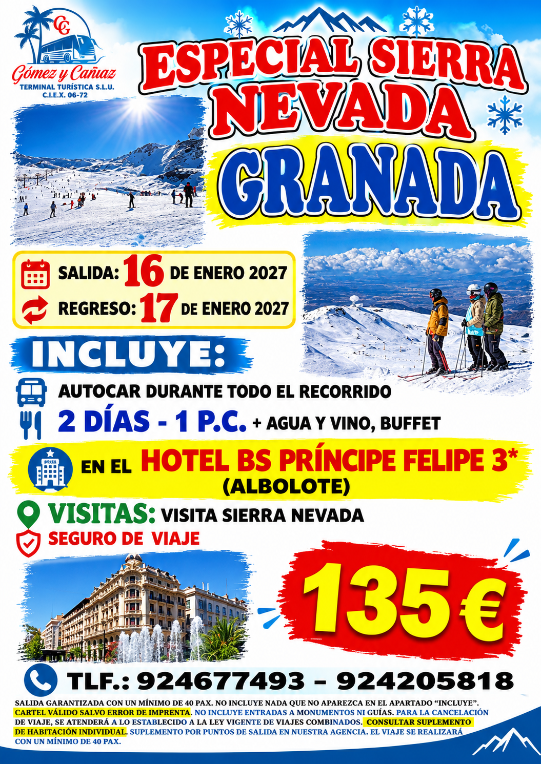 ESCAPADA SIERRA NEVADA 16 Y 17 DE ENERO DE 2027